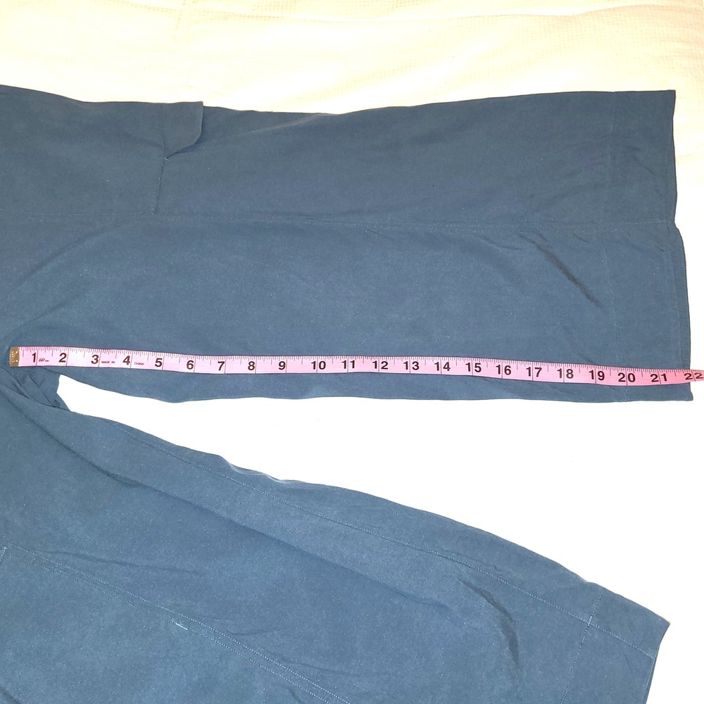 Lululemon Metropolis Maven Iron Blue High Rise Wide Leg Crop Elastic Pants 6 - Picture 10 of 10